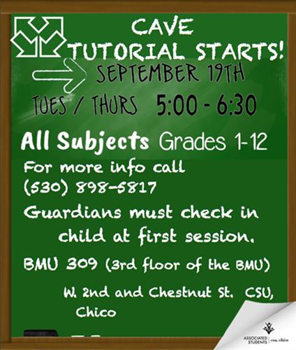 CAVE Flyer for tutoring